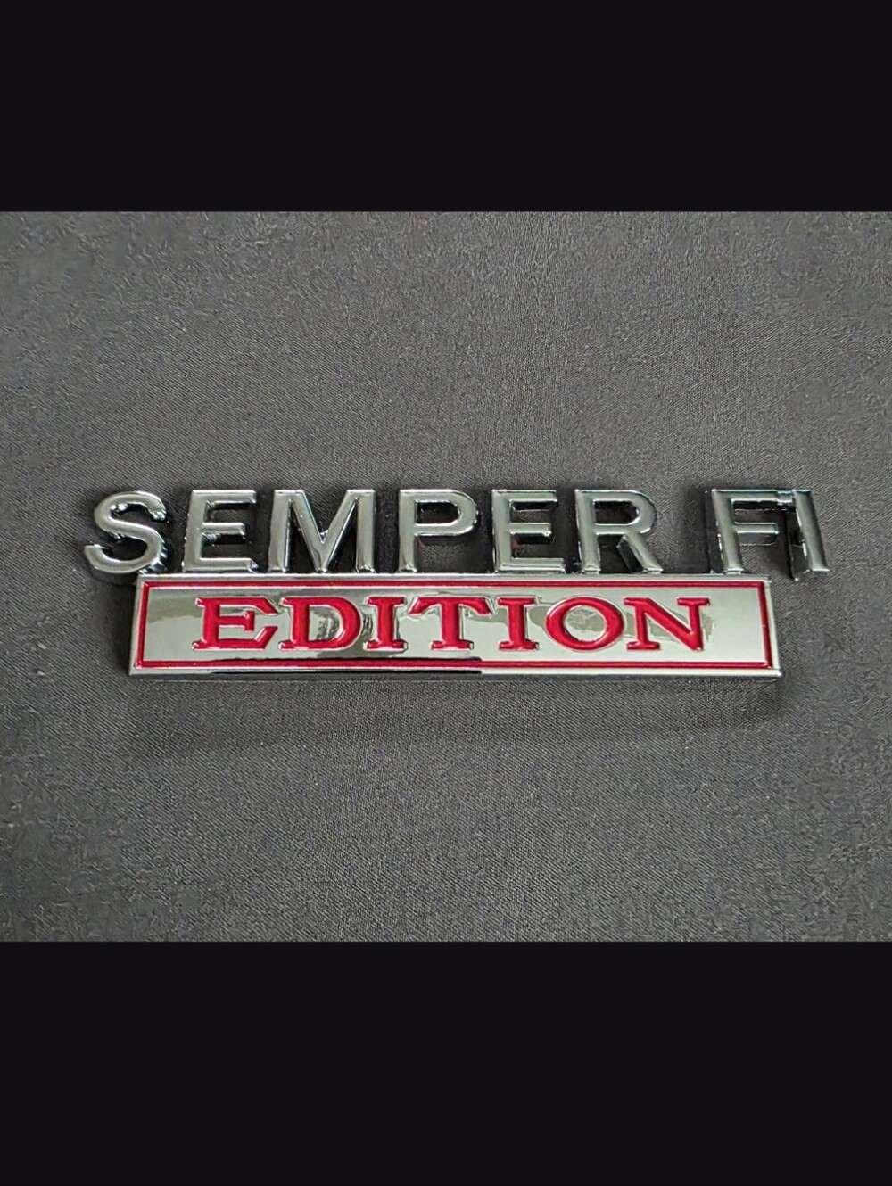 Metal USMC Marine Corps Semper Fi Edition Badge Emblem Adhesive